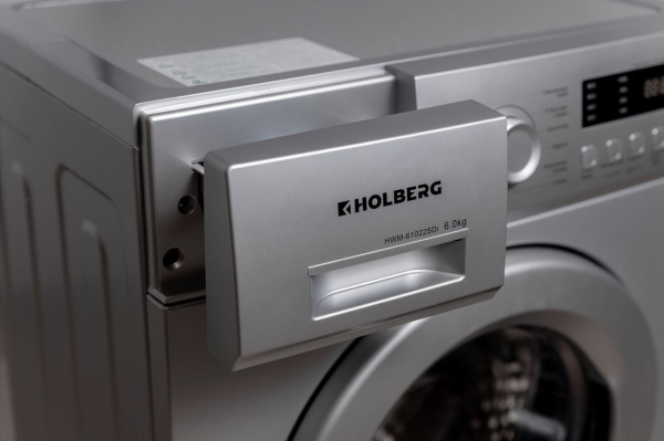 9182424 Стиральная машина HOLBERG HWM 61022SDi серебристый STDN-0076327 - Вид №4