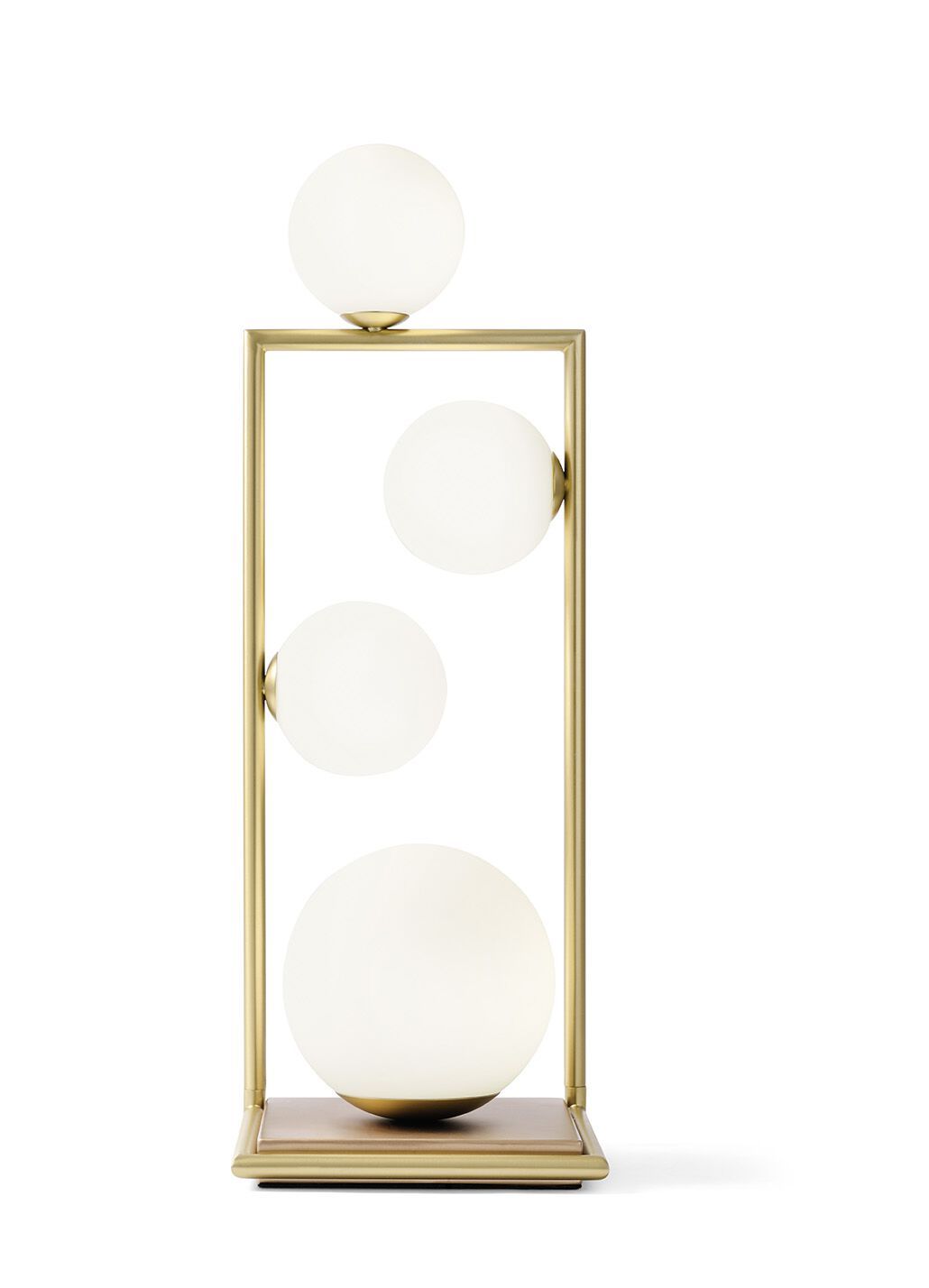 Светодиодная настольная лампа из стали и стекла с диммером Miloox Buble ARCH-00101992