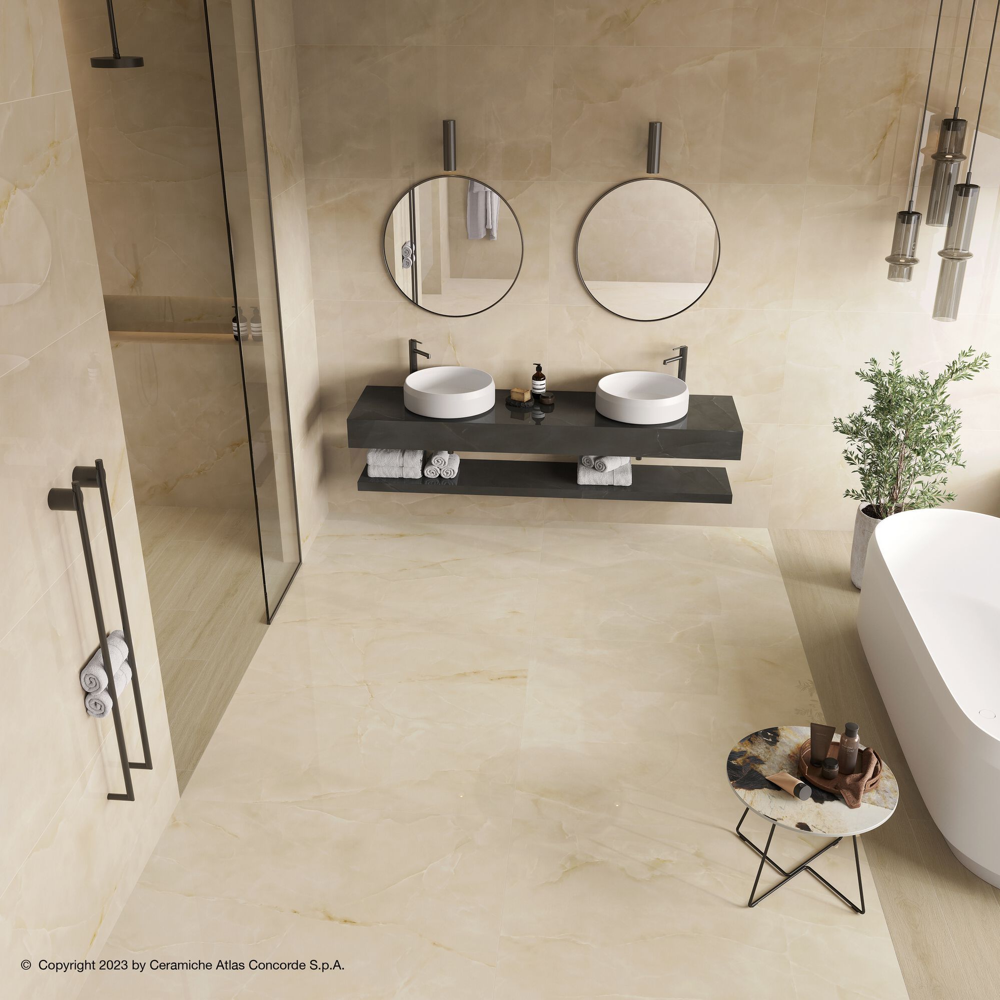 Напольное / керамогранит с эффектом оникса Atlas Concorde Marvel Onyx ARCH-00100320 - Вид №54