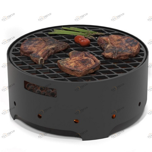 Мангал Везувий "Дачник" с чугунной решеткой гриль 6734