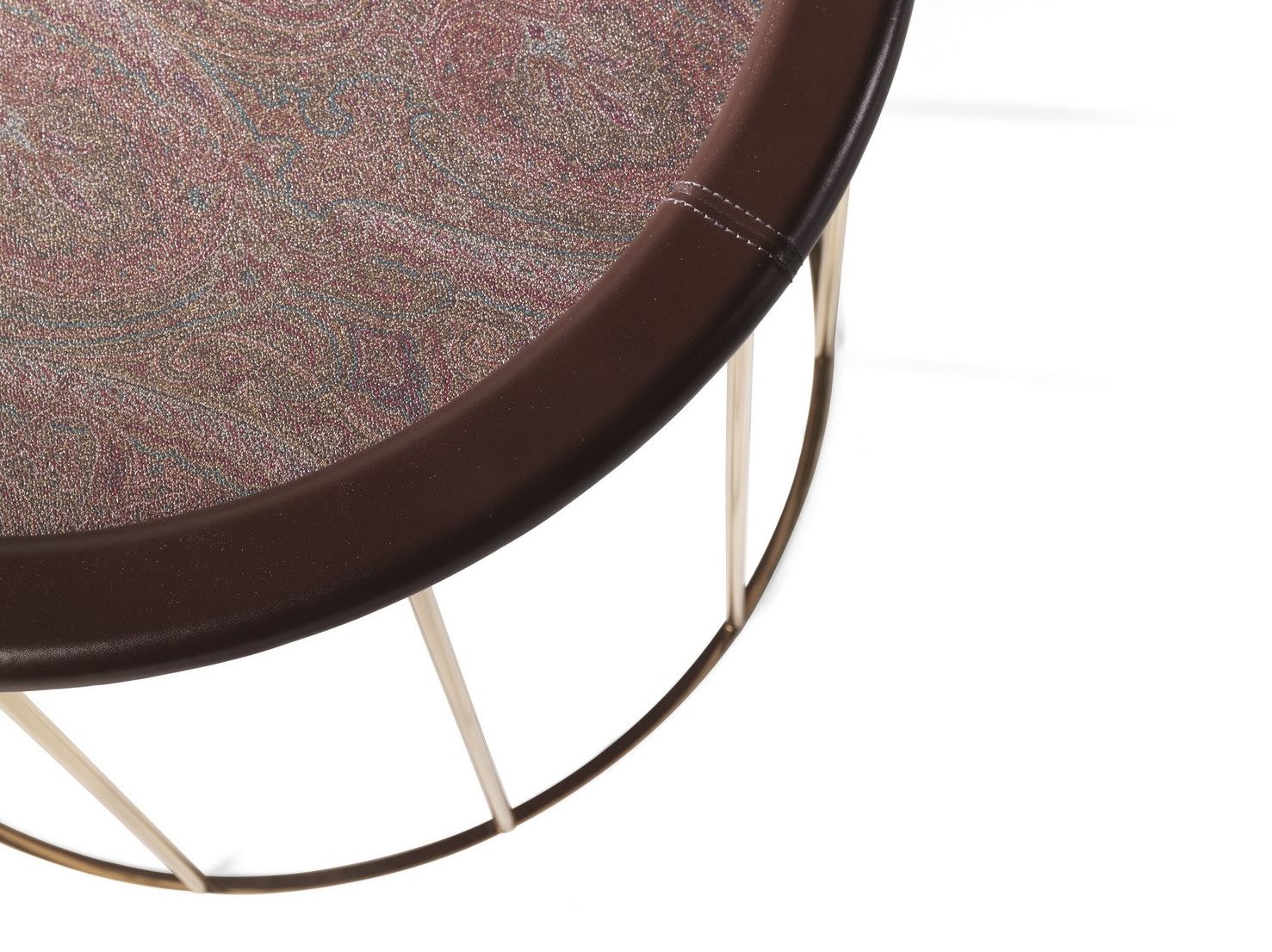 Круглый деревянный журнальный столик ETRO Home Interiors VESSEL ARCH-00012250 - Вид №2