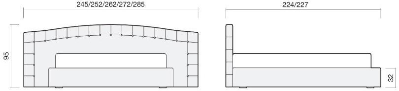 Chaarme Letti Кожаная кровать с тафтинговым изголовьем sun-id-1475729 - Вид №4