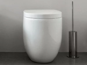 Приставной унитаз напольный Белый Nic Milk Италия