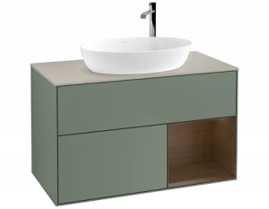 Villeroy&Boch Тумба под раковину Прямоугольная версия F903GNGM Finion Olive Matt Lacquer