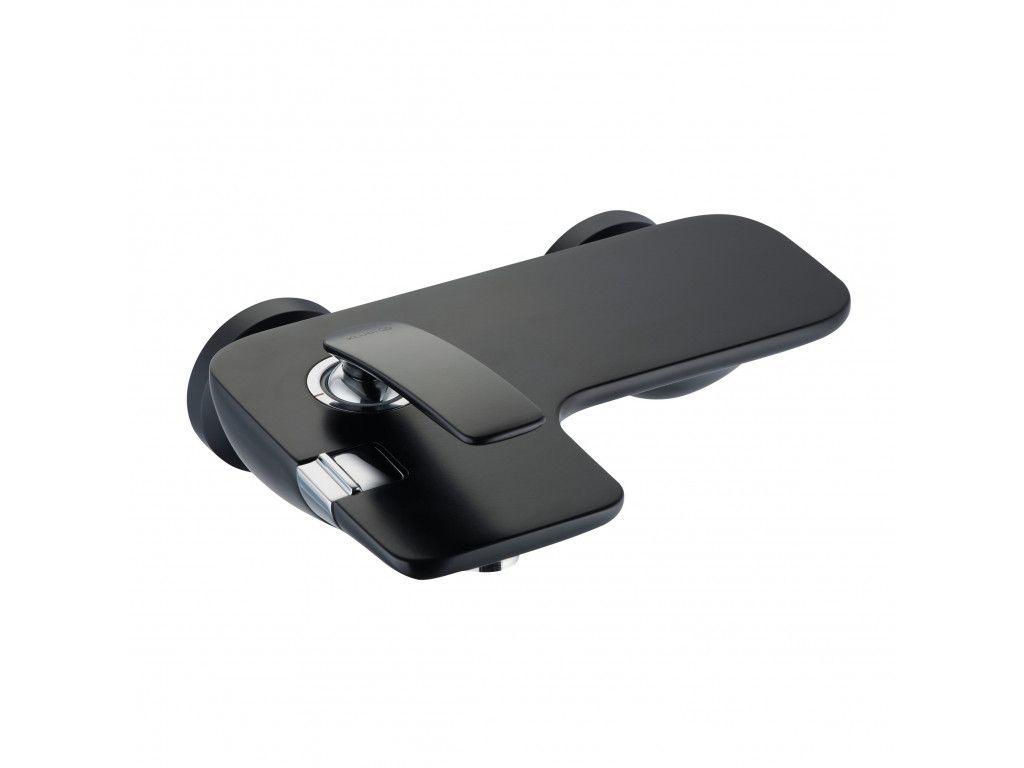 524458775 однорычажный смеситель для ванны и душа DN 15 KLUDI BALANCE черный матовый/хром 