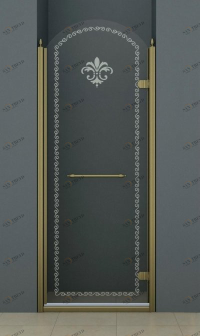 Душевая дверь в нишу CEZARES RETRO-A-B-1-90-CP-Br-L