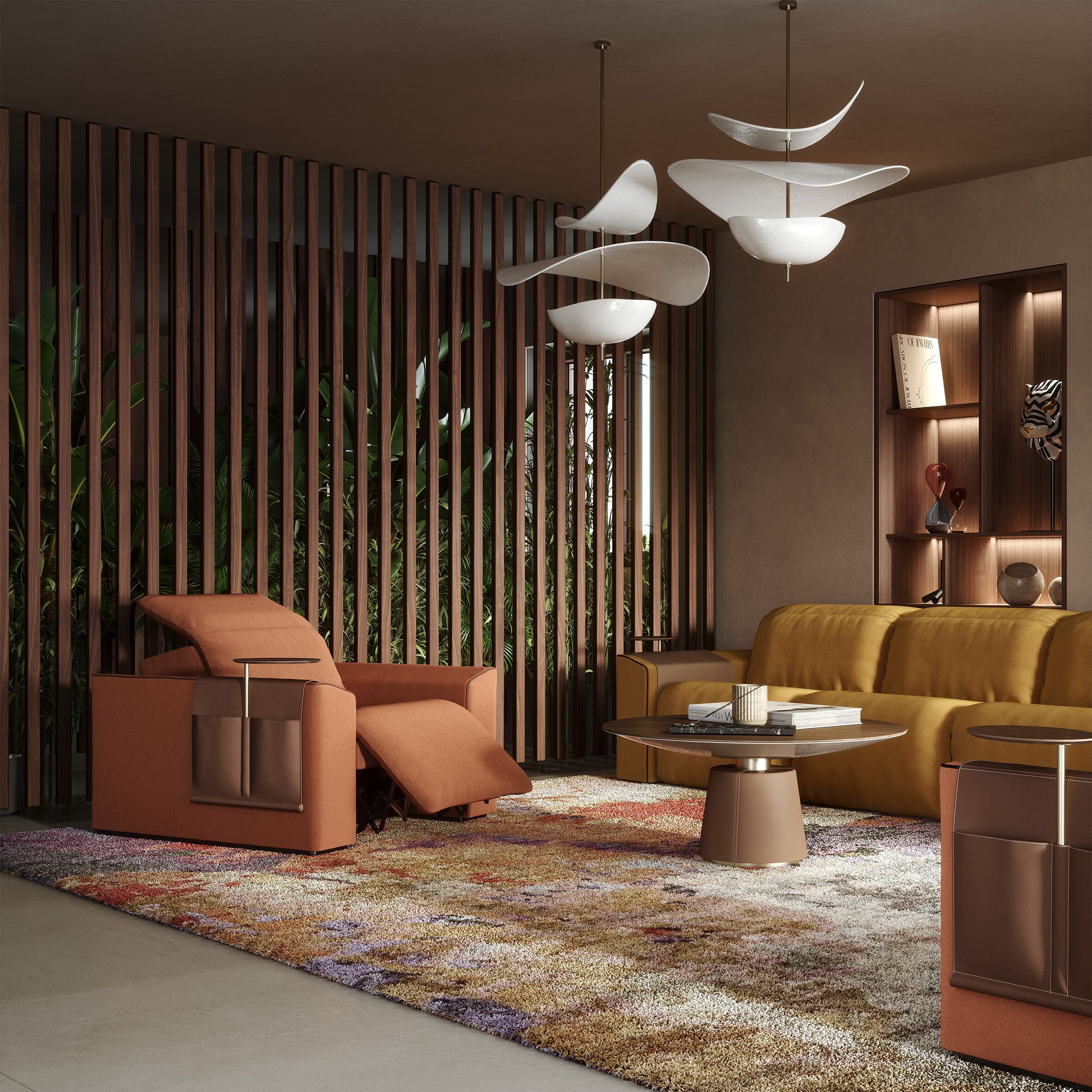 Модульный тканевый диван с откидной спинкой Vismara Design Kubrik ARCH-00065329 - Вид №6