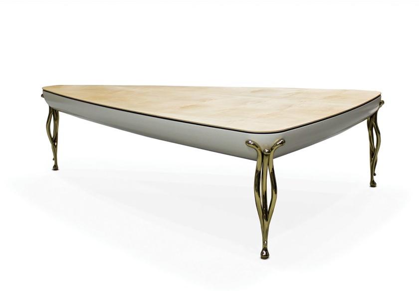 Jetclass Треугольный лакированный журнальный столик  Jss204  - Вид №3