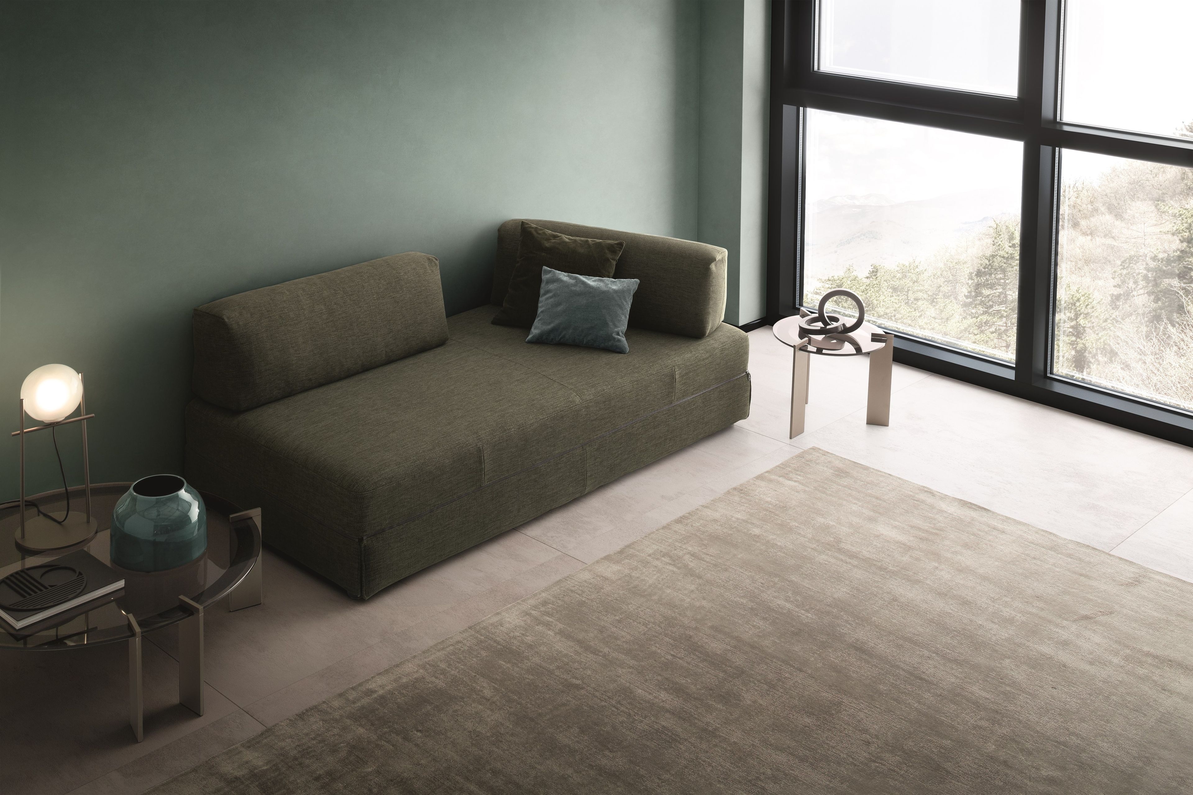 Раскладной диван-кровать из ткани Ditre Italia Sanders ARCH-00082168 - Вид №3