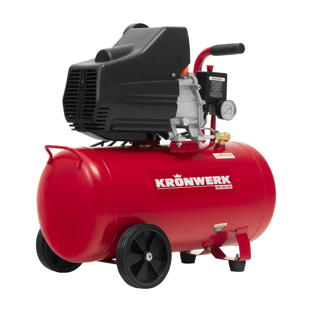 Компрессор сетевой поршневой масляный Kronwerk 58105, 50 л 220 л/мин STLM-2185706 - Вид №1