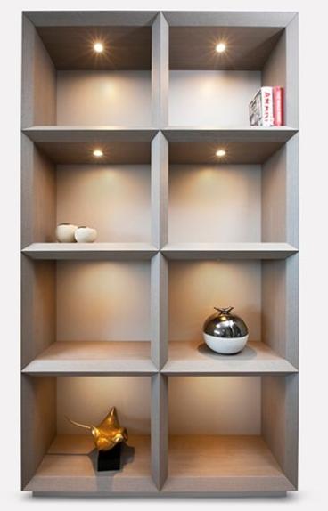 MORADA Открытый модульный деревянный стеллаж с подсветкой  Cubos wu  - Вид №1