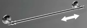Полотенцедержатель с регулировкой длины от 50 до 80 см ART&MAX ANTIC CRYSTAL AM-E-2624CLS