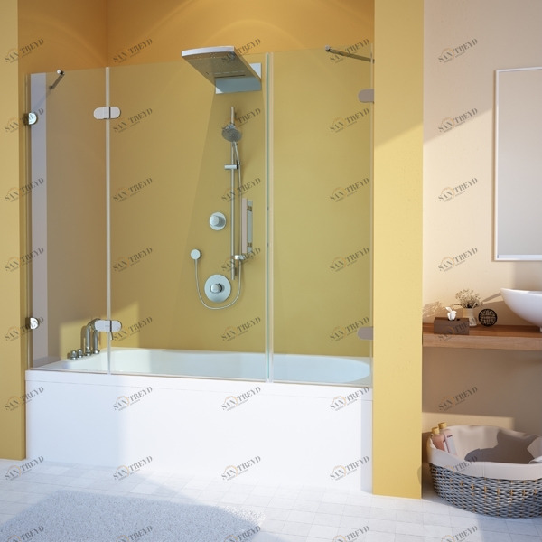 130X150GV003 Душевое ограждения на борт вынны GUTEWETTER Германия LUX