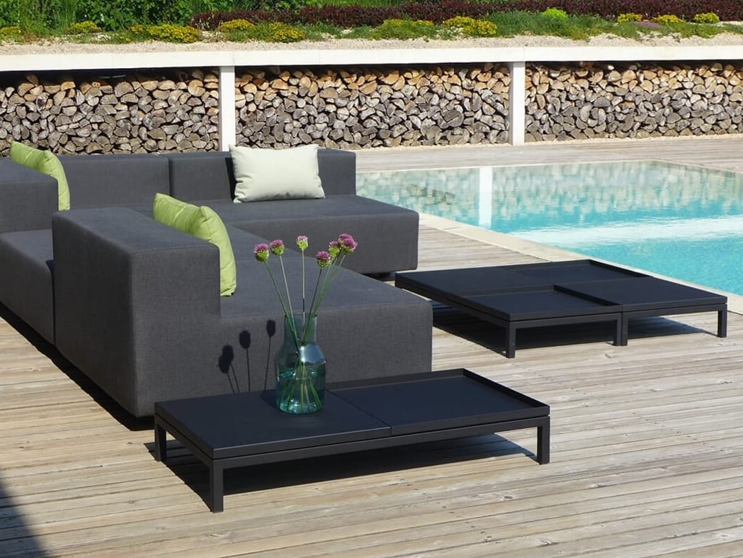 Из нержавеющей стали прямоугольный низкий садовый стол April Furniture TRUE ARCH-00053587