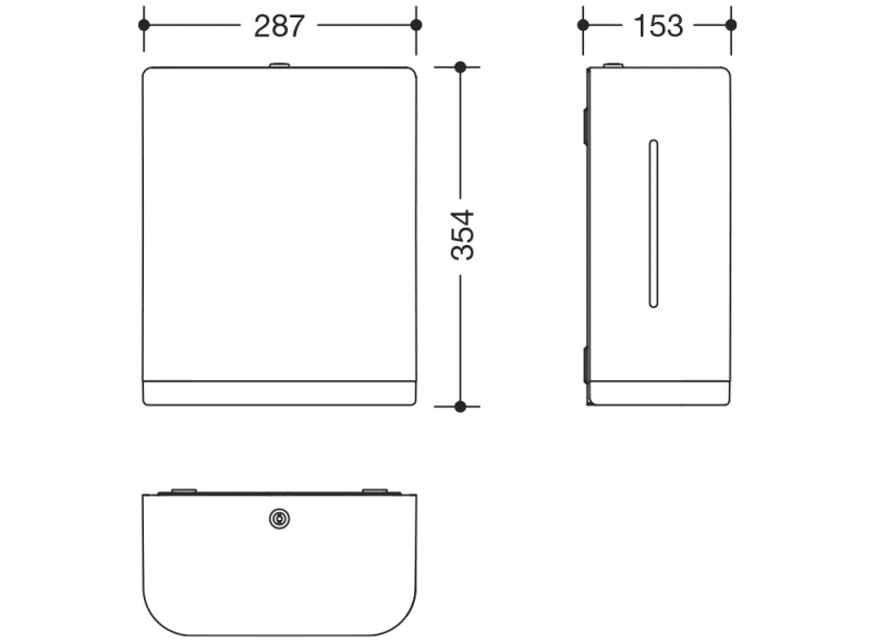 477.06.60198 диспенсер для бумажных полотенец HEWI Neuheiten SAN  - Вид №20