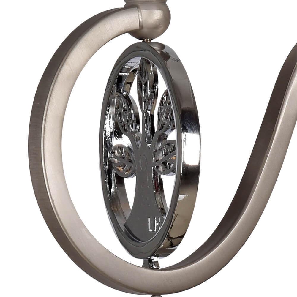 Бра металлическое хром "Ауэрель" 2031/1W-SNCR-CL LUMIEN HALL СВЕЧА 00-3929828 Серебро  - Вид №3