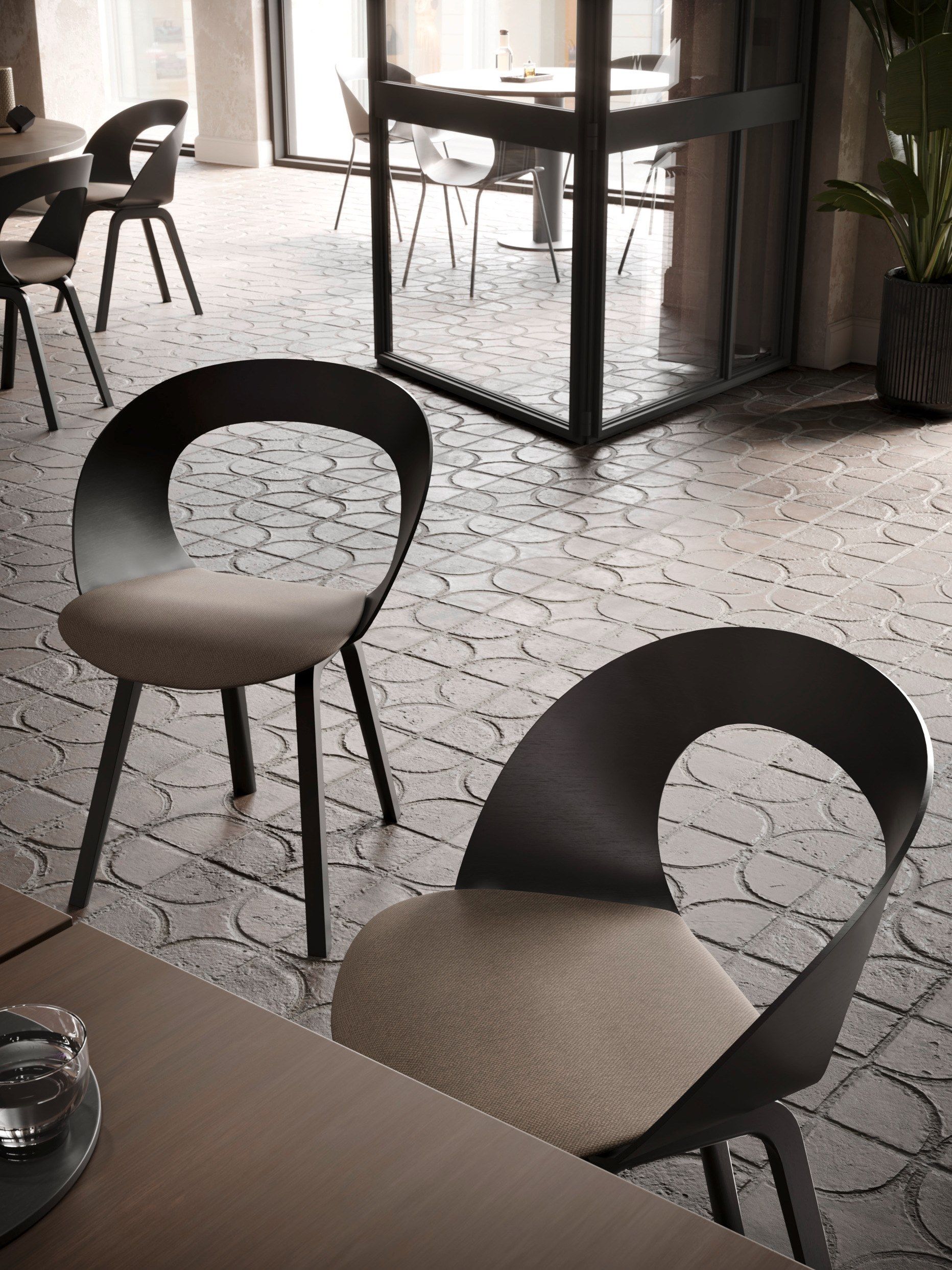 Фанерный стул с мягким сиденьем Brunner MUDRA ARCH-00035058 - Вид №2