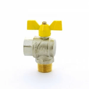 Кран шаровой для газа НВ угловой FUTURGAS бабочка F.I.V. 3/4"