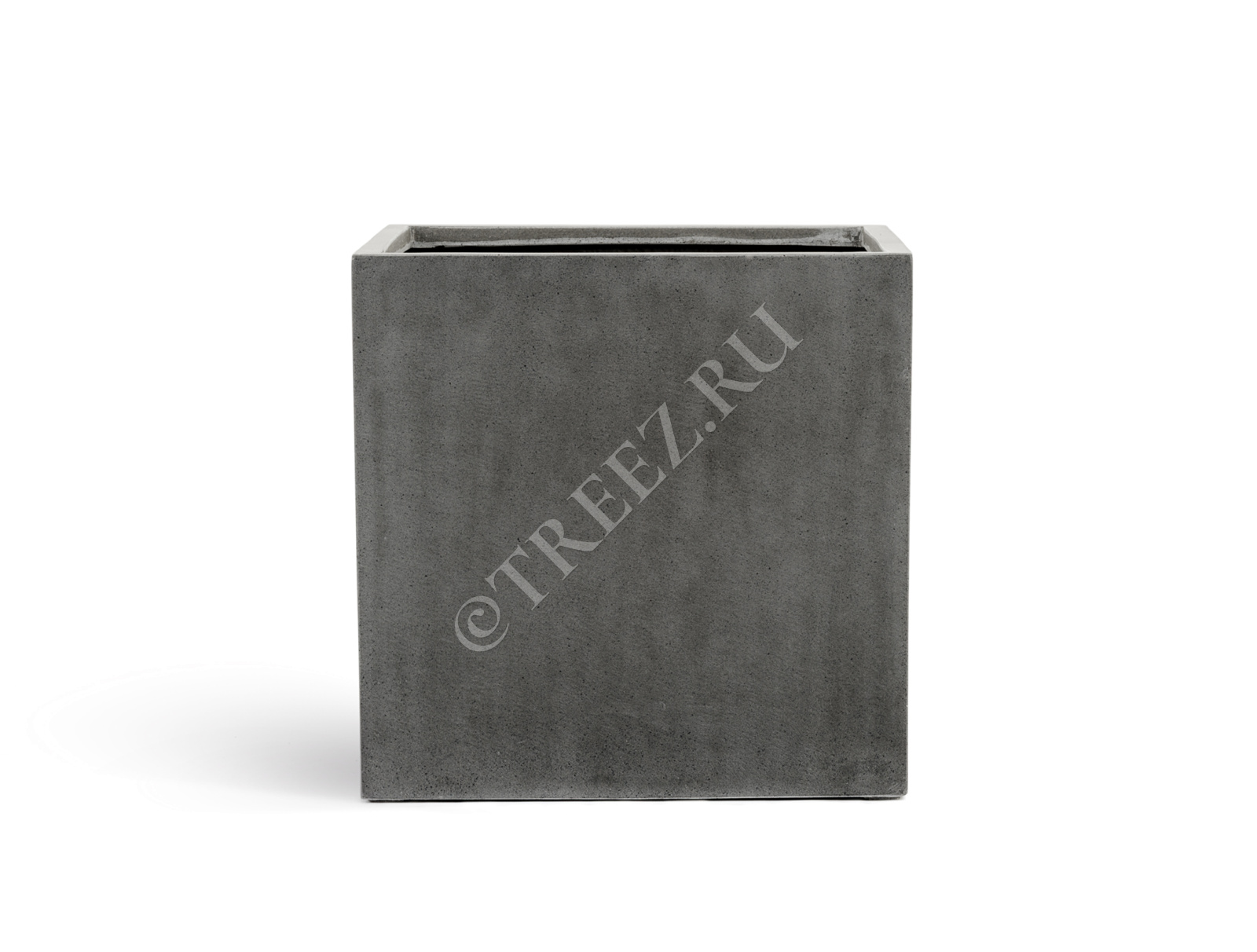 41.3317-02-005-GR/XL-60 Кашпо  Effectory - серия Beton - Куб (без вставок) - Тёмно-серый бетон Цветочная коллекция  - Вид №5