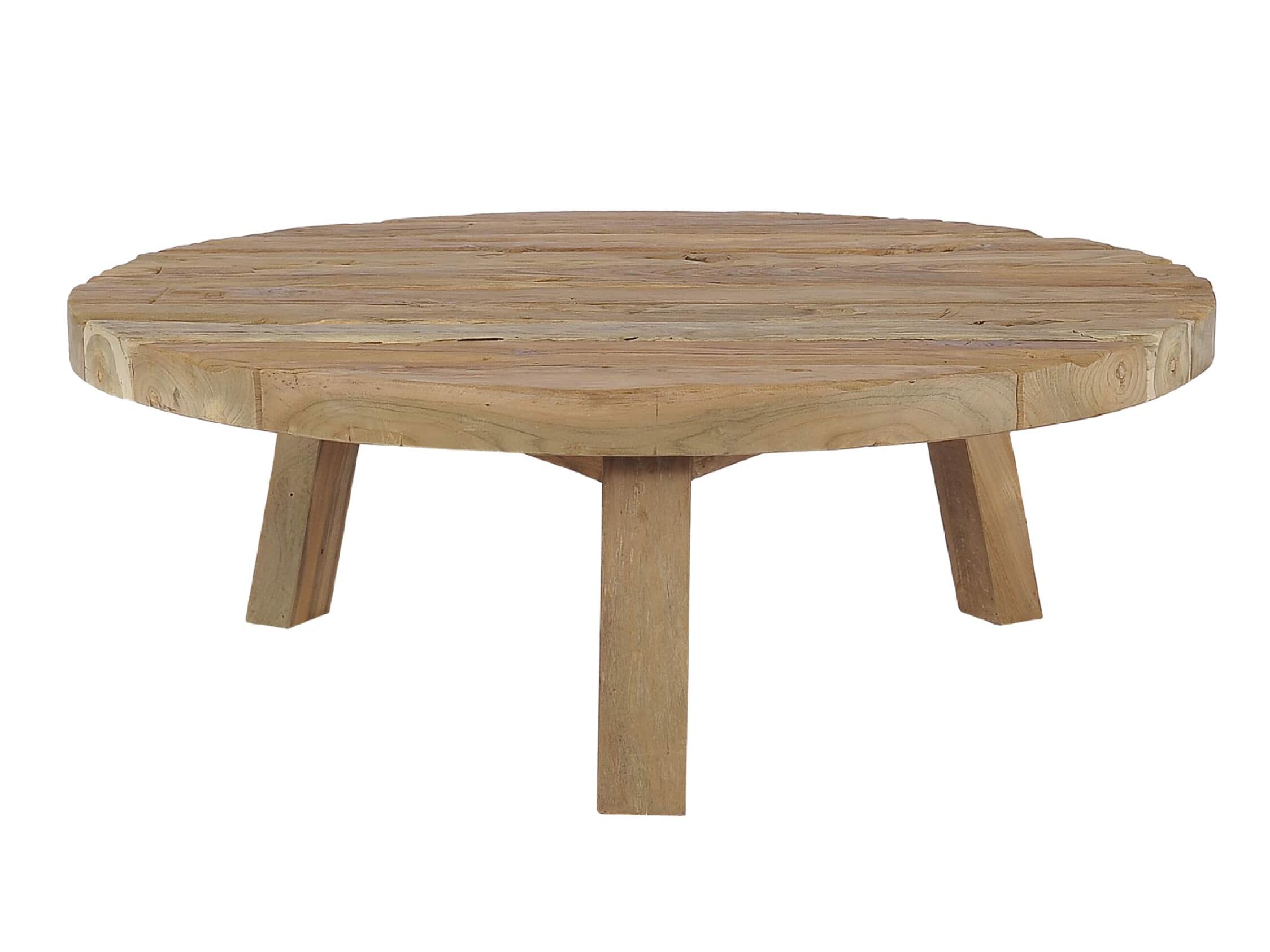 Круглый низкий стол из тикового дерева cbdesign Rustic ARCH-00113166