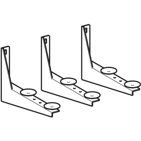 521093000 Комплект монтажных кронштейнов Geberit для детской раковины, для трех смесителей Geberit  - Вид №1