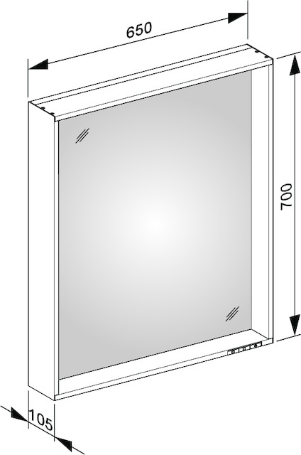 33096ZZ1000 Зеркало с подсветкой KEUCO Plan - Вид №14