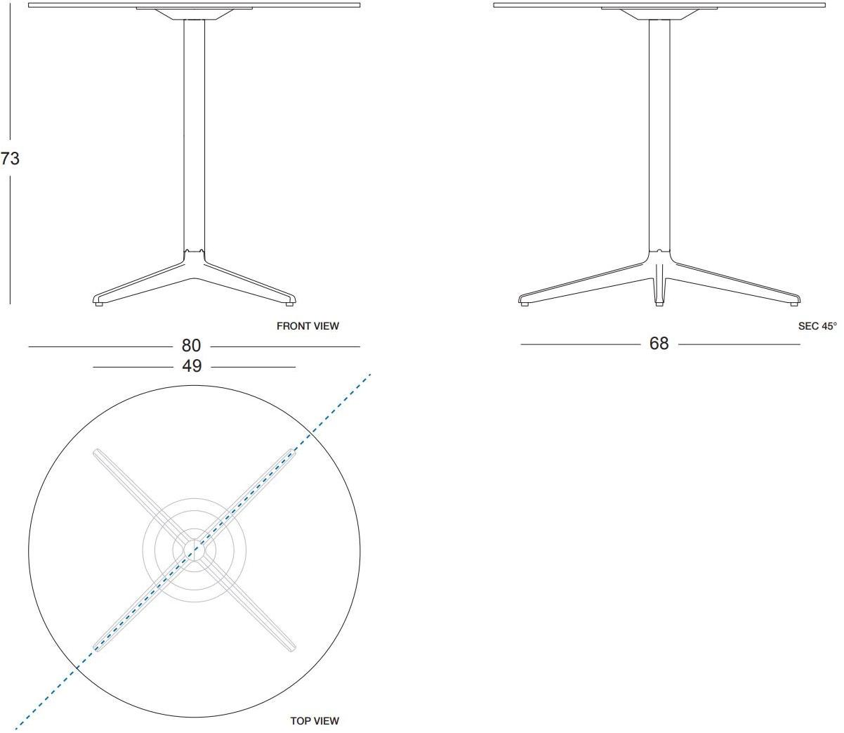 Plank Стол чугунный с основанием 4 звезды Mister x sun-id-1431003 - Вид №4