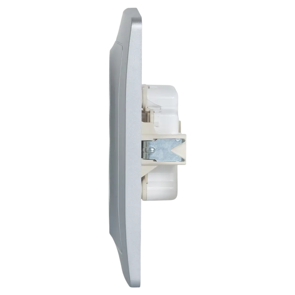 Розетка двойная встраиваемая Systeme Electric Blanca 16 А без заземления цвет алюминий STLM-2185403 - Вид №3