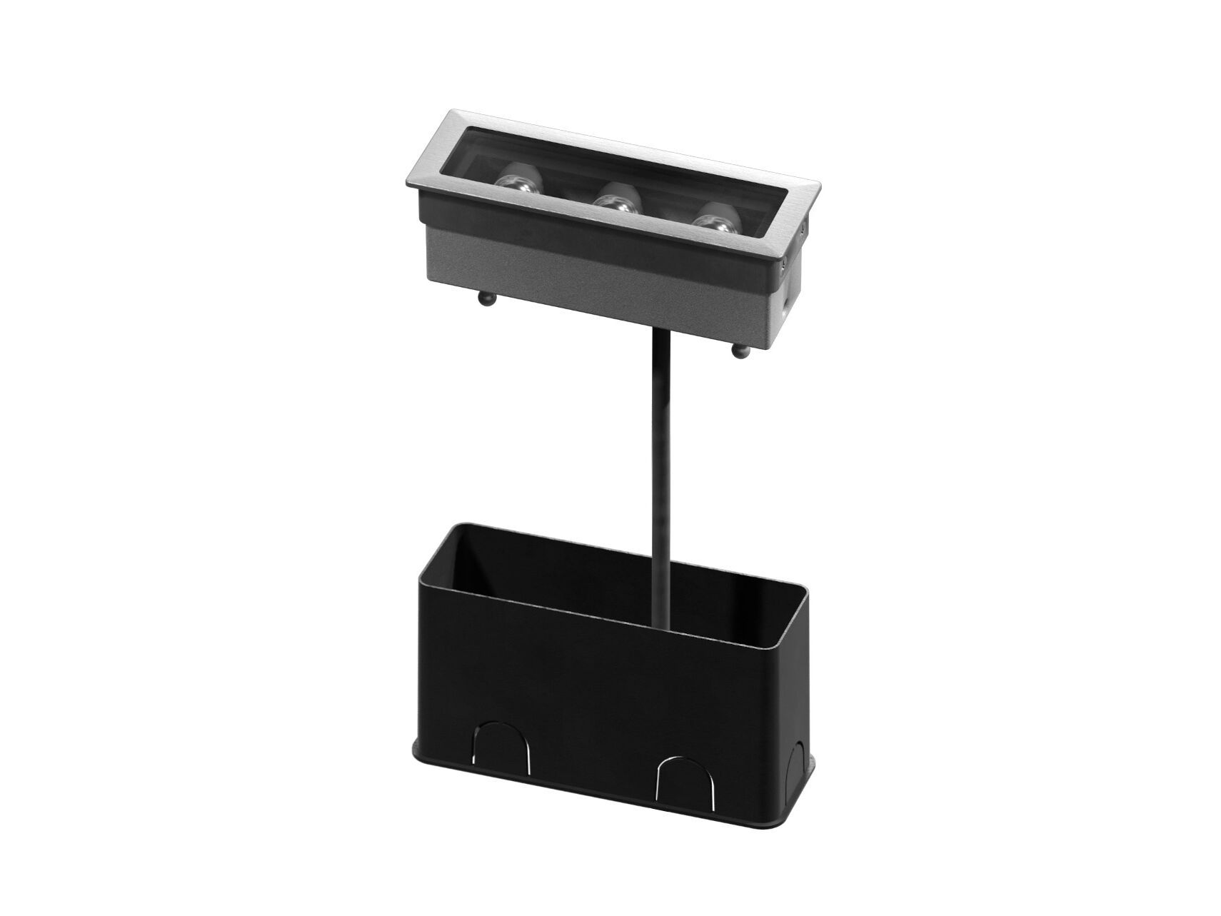 Утопленный анодированный алюминиевый светодиодный наружный прожектор PUK HYDROFLOOR NANO LINEAR ARCH-00037546 - Вид №1