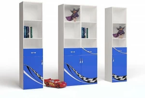 Стеллаж узкий ABC-KING правый синий