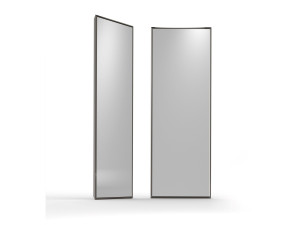 Прямоугольное стальное зеркало с рамой стены