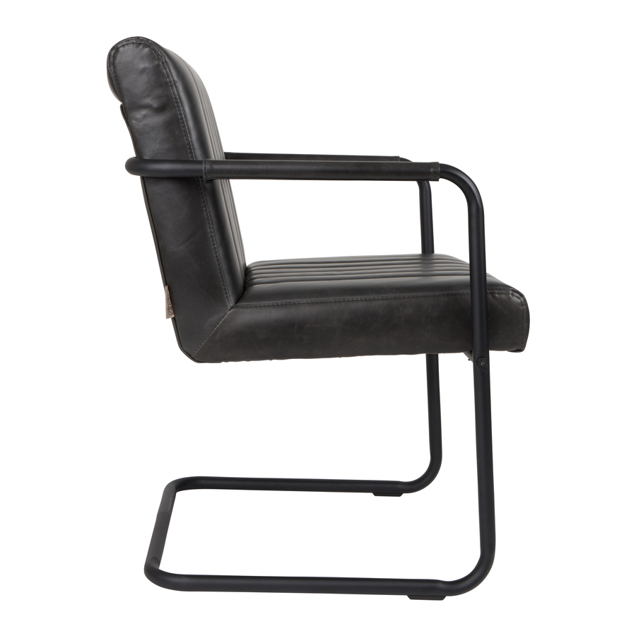 Кресло Stitched темно-серое Dutchbone 1200118 - Вид №3