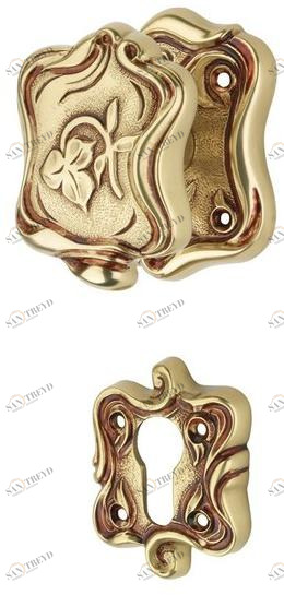 LINEA CALI' Ручка двери из хромированной латуни с замком Liberty sun-id-1373411