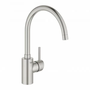 Смеситель для кухни GROHE Concetto New с высоким изливом, суперсталь (32661DC3)