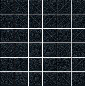 Ла-Виллет черный мозаика пл. стена 30,1х30,1 кор (0,634м2) пал (22,824м2)