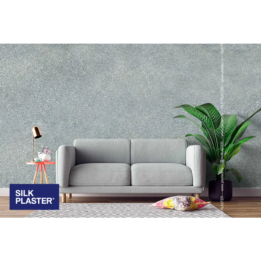 Жидкие обои Silk Plaster Absolute А254 1.05 кг цвет серо-зеленый 82736049 STLM-2134708  - Вид №3
