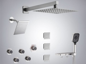 Утопленный набор для душа со светодиодной насадкой для душа