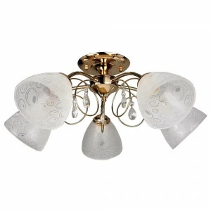 Потолочная люстра Omnilux Caldiero OML-29007-05 OMNILUX CALDIERO 336872 Белый;золото