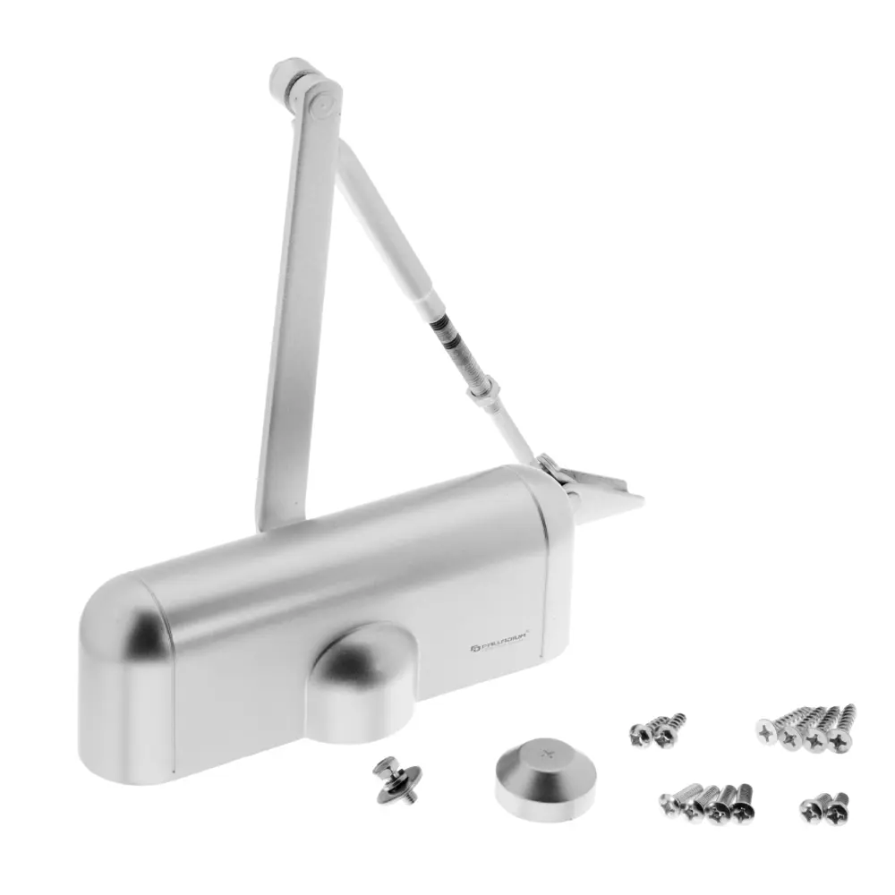 Доводчик дверной 1025 D максимальная нагрузка 25 кг цвет серебро PALLADIUM STLM-2044802 - Вид №1