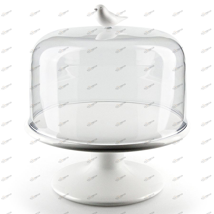 Подставка для сладостей Sweet Tweet с крышкой Qualy QL10238WH