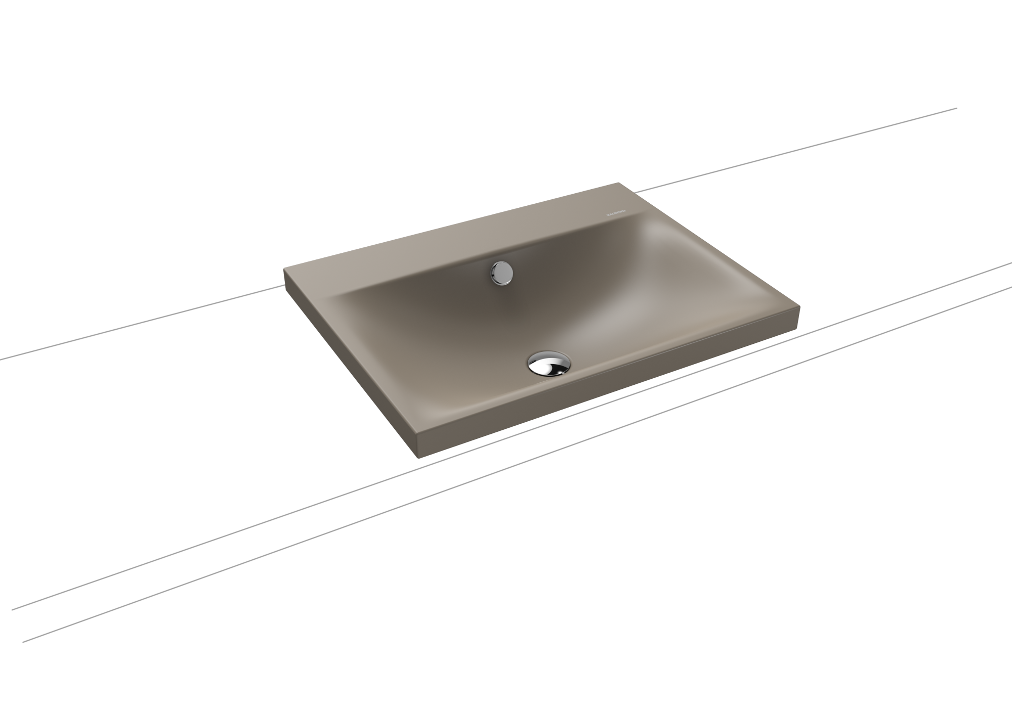 Умывальник KALDEWEI Сталь эмалированная 3040 448 теплый серый 60 30403319448