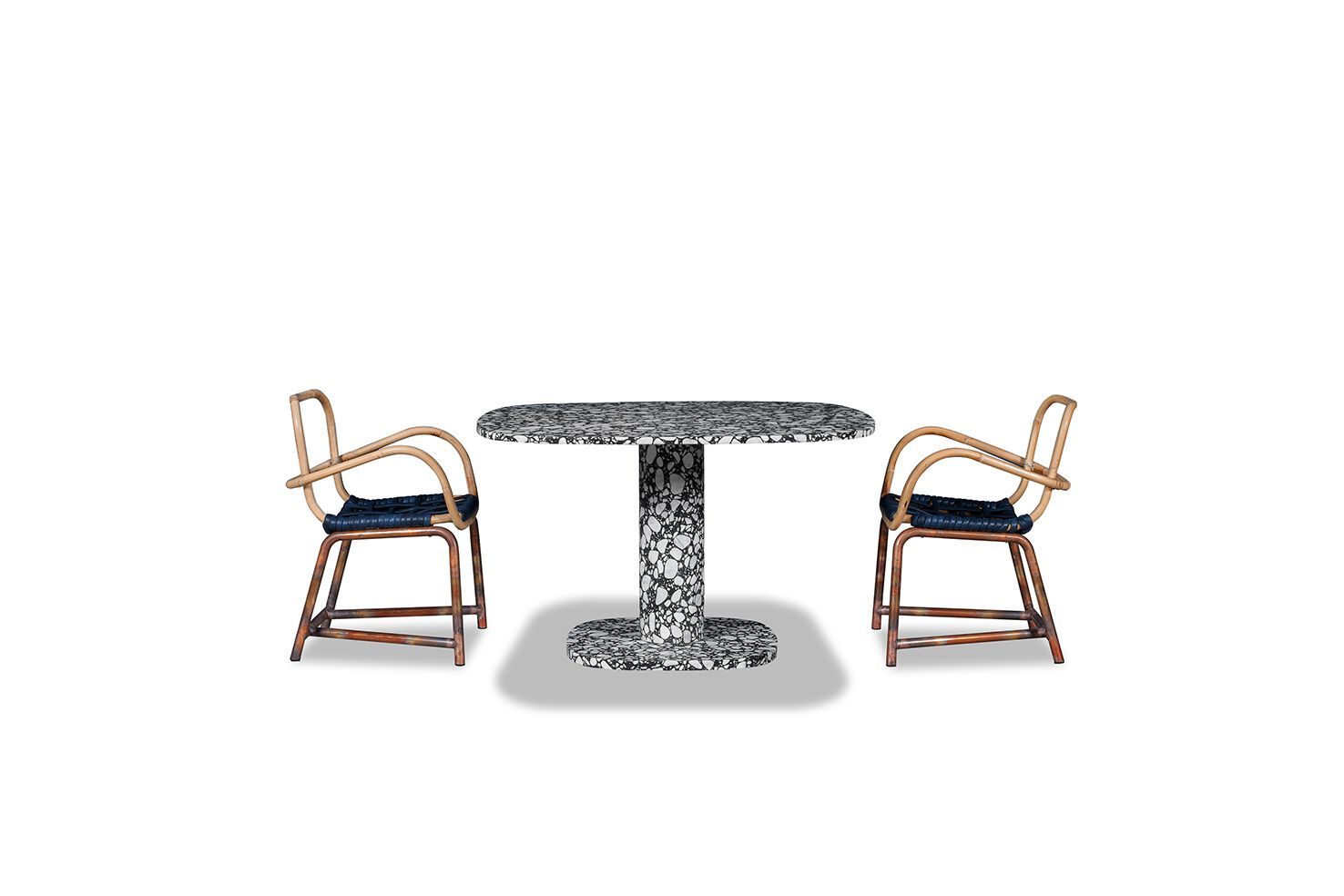 Мраморный садовый стол Baxter Matera ARCH-00122006 - Вид №2