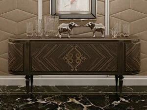 Prestige Комод из черного дерева с распашными дверцами Gran duca Cva044