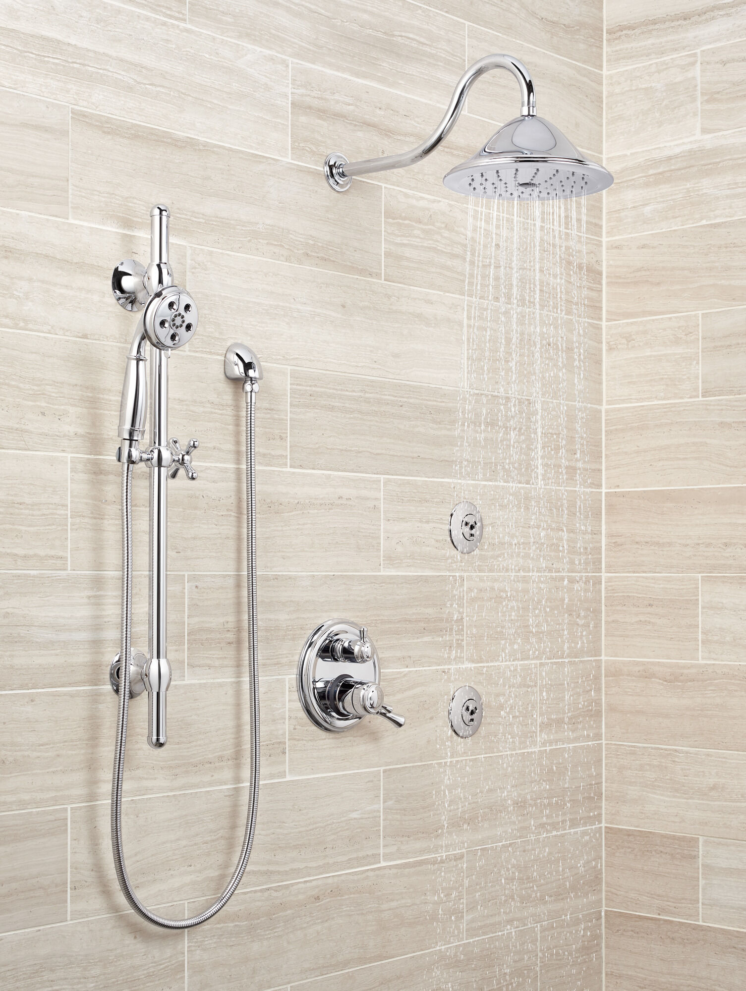 RP72568PN Душевая лейка Raincan с одинарной настройкой Delta Faucet Universal Showering Полированный никель  - Вид №1