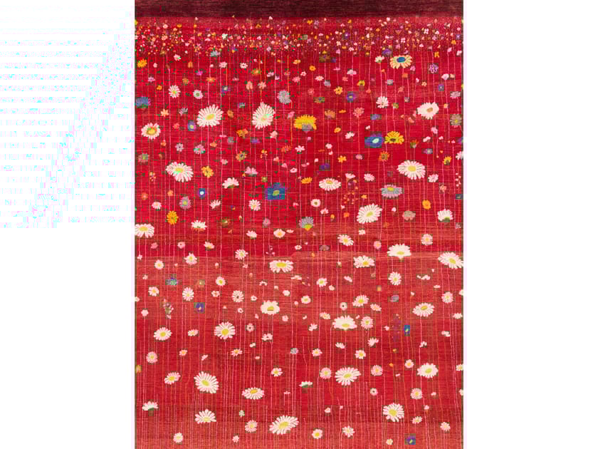 Прямоугольный шерстяной цветочный ковер Zollanvari Flower Meadow ARCH-00059341