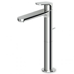 ZKK701 Смеситель для раковины, однорычажный, с высоким изливом, с аэратором, со сливом 1 1/4 ", гибкими хвостовиками. Zucchetti Nikko