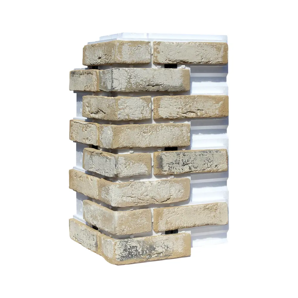 Термопанель Лондон брик 370x652 мм молочный 0.645 м WHITE HILLS STLM-2009393 - Вид №2