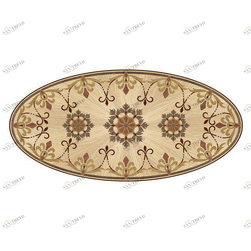 Художественный паркет Da Vinci Розетка 26-104 Дуб Селект (Гладкая) х1000диаметр мм 260090104