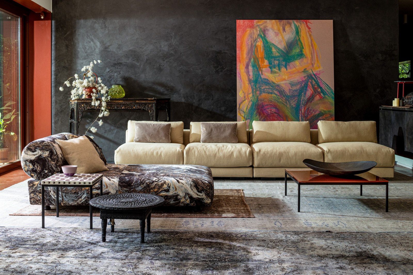 Квадратный стальной и стеклянный журнальный столик для гостиной MOROSO Salon Nana ARCH-00134514 - Вид №10