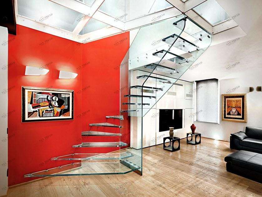 Officine Sandrini Открытая лестница из стекла sun-id-1466783